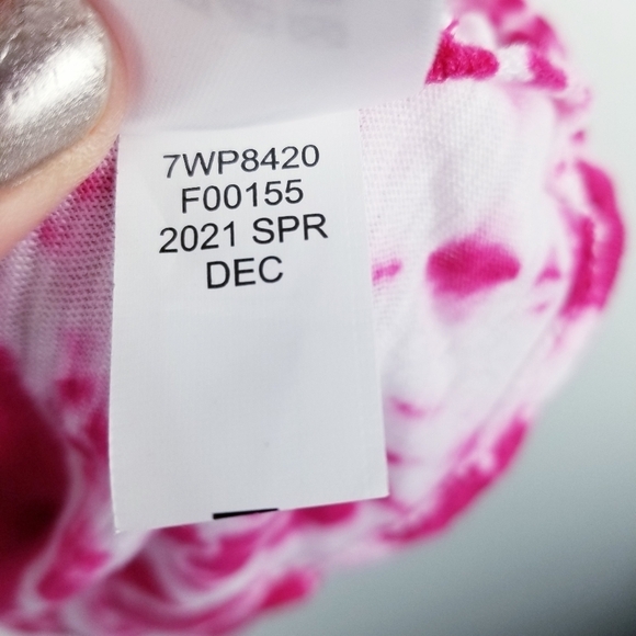 Lucky Brand Tie-Dye Twist-Front Short Sleeve Top NWT - Picture 9 of 12